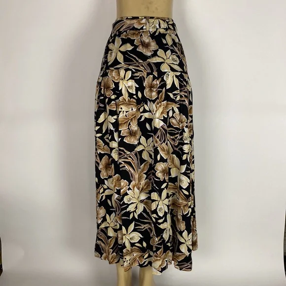 The Great. The Long Highland Maxi Skirt Vintage Hawaiian Floral 0